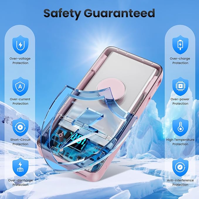 Portable Charger 40800mAh for iPhone with 2 Built-in Cable and iWatch Charger, 5-in-1 25W PD Fast Charging USB C Power Bank,QC4.0 LED Display Battery Pack for iPhone 16/15/14/13/12,Android,Apple Watch