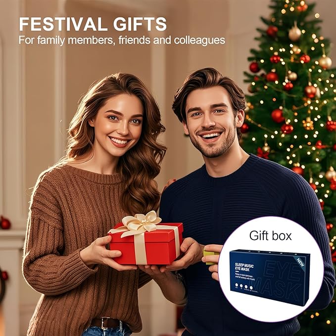 Sleep Headphones, Sleep Mask Bluetooth Wireless Music Eye Mask, Sleeping Mask for Side Sleepers Sleep Mask with 3D Bluetooth Headphones Ultra-Thin Stereo Speakers Perfect for Sleeping (Purple)