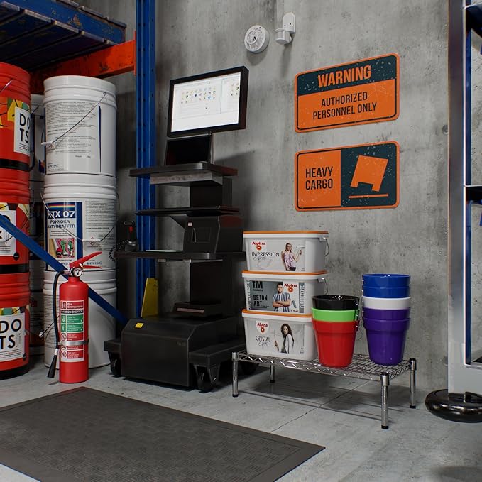 14" Deep x 30" Wide x 8" Height 1-Tier Wire Shelving Kit | NSF Commercial Storage Rack Unit