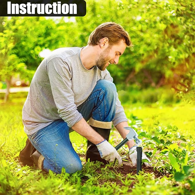 100 PCS Plastic Landscape Stakes, 10Inch Plant Support Lawn Stake Heavy Duty for Landscaping and Garden