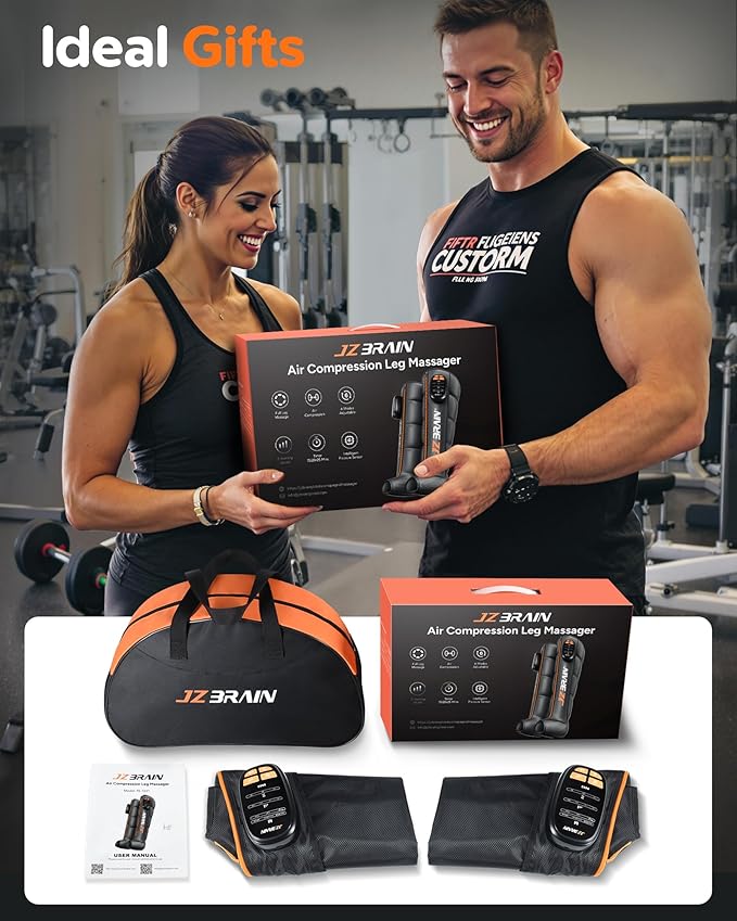 Sequential Air Compression Recovery System : Professional Full Leg Compression Boots for Fast Recovery & Circulation Improvement - Recovery Device for Athletes Runners Gym Users