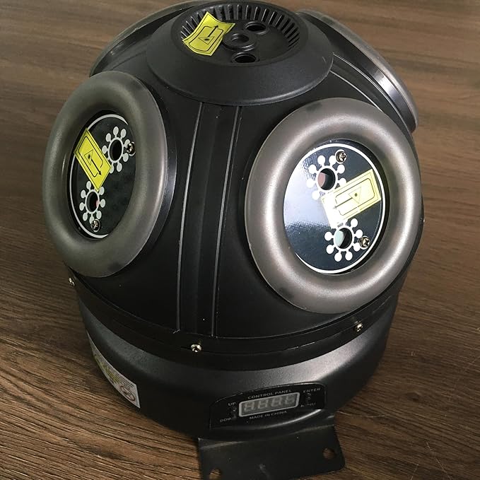 Magic Ball DJ Lights RGB Beam Effect Moving Head Light, Infinite Rotation with DMX Control and Sound Activated Disco Lights