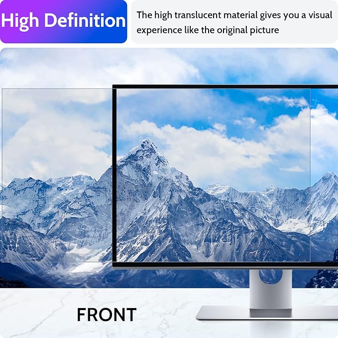 Computer Privacy Screen 34 Inch for 21:9 Curved Monitor, Removable 34inch Anti Blue Light Anti Glare Monitor Privacy Filter Shield