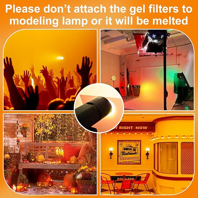 (10 Pcs) Gel Light Filter, Purple and Orange Transparent Color Lighting Gel Filter Correction Plastic Sheets 8.5 x 11 Inch for Film, Video, Photo, Stage (Halloween)