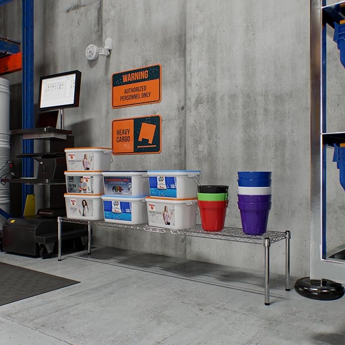 14" Deep x 72" Wide x 14" Height Wire Shelving Kit | 1-Tier | NSF Commercial Storage Rack Unit