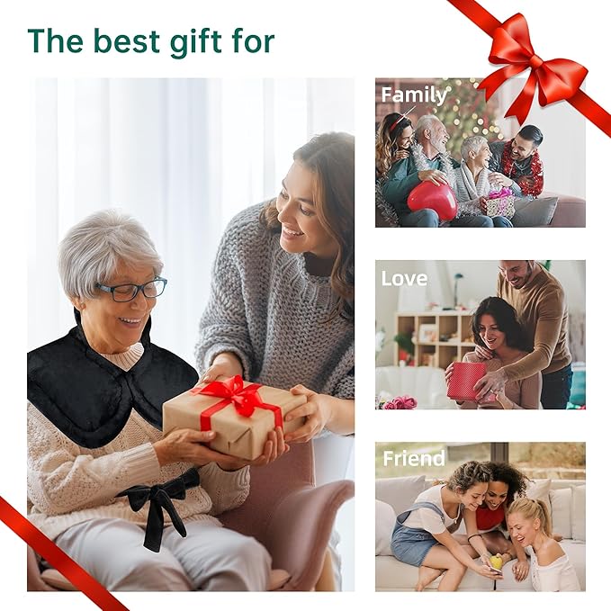 Heating Pad for Neck and Shoulders and Back, Heated Pad for Back Pain Relief, Extra Large Heat Pad, Machine Washable Father Husband,Gifts for Dad Men Mom Women