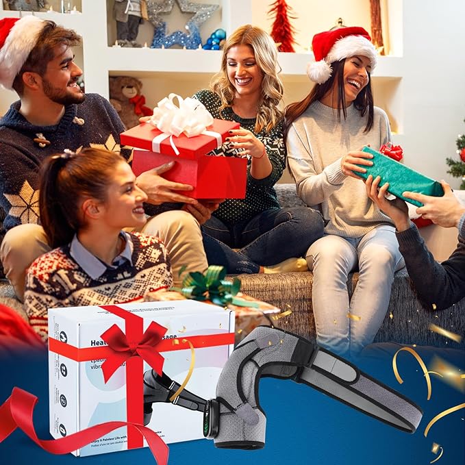 Shoulder Heating Pad with Massage, Adjustable Heated Shoulder Brace for Pain Relief, Rechargeable Heated Shoulder Wrap, Heating Pad for Shoulders and Rotator Cuff, Gifts for Women Men