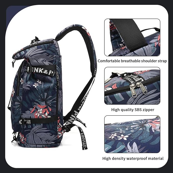 gym duffel bag backpack wrestling bag with shoe compartment 4 kinds of back method waterproof sports walking laptop