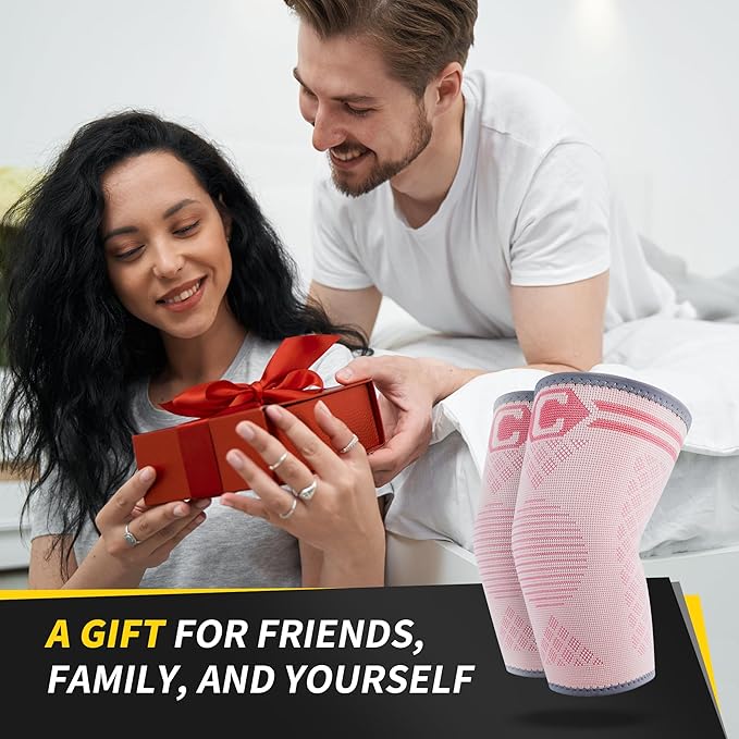 CAMBIVO 2 Pack Elbow Brace for Tendonitis, Tennis Elbow Compression Support Sleeve for Golfers Elbow Pain Relief, Arthritis, Bursitis, Workout, Weightlifting