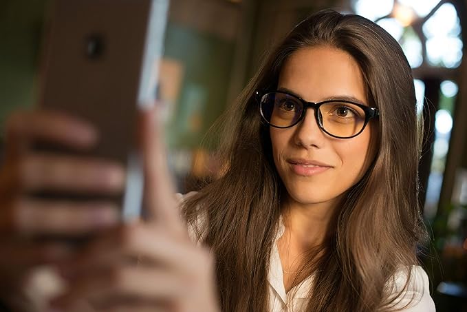 Prospek Blue Light Flasses for Women I Lightweight I Durable Frame for Computer with Anti-glare to Reduce Eyestrain I CATEYE