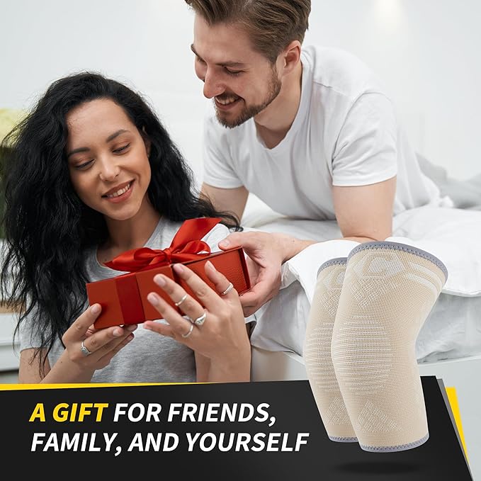 CAMBIVO 2 Pack Elbow Brace for Tendonitis, Tennis Elbow Compression Support Sleeve for Golfers Elbow Pain Relief, Arthritis, Bursitis, Workout, Weightlifting