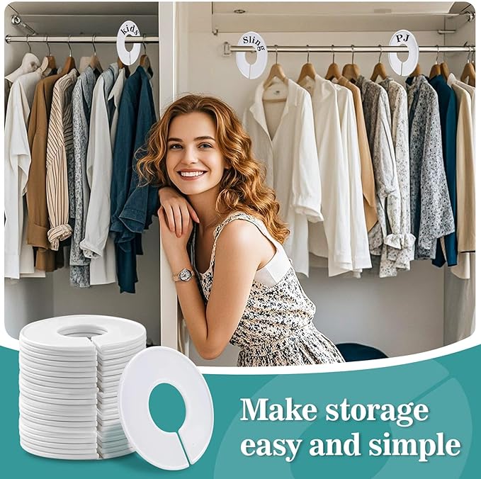 30pcs Closet Dividers Baby Clothes Organizers - Girl Boy Closet Organizers Clothes Dividers Closet Labels Closet Separators Garment Organizer Boutique Clothing Rack Dividers Hanger Dividers Hanger