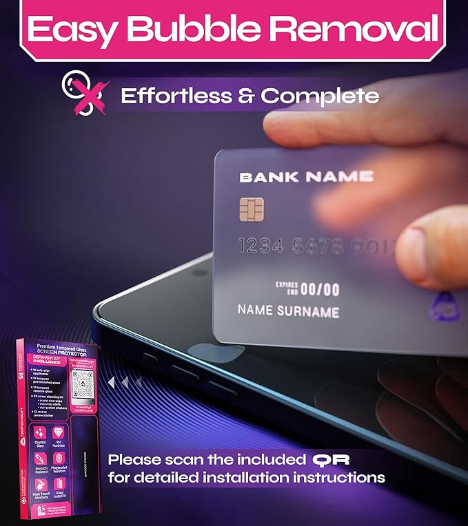 Defenslim Screen Protector for iPhone 13 Pro Max (2Pack), Easy Auto-Align Install Kit, 6.7" Tempered Glass, 9H Hardness, Ultra HD Clear, Case Friendly, EasyShield