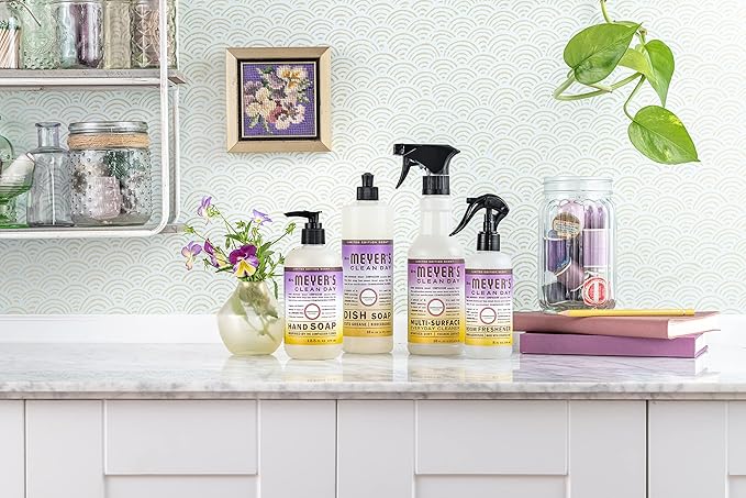 Mrs. MEYER'S CLEAN DAY Liquid Dish Soap, Biodegradable Formula, Compassion Flower, 16 fl. oz - Pack of 3