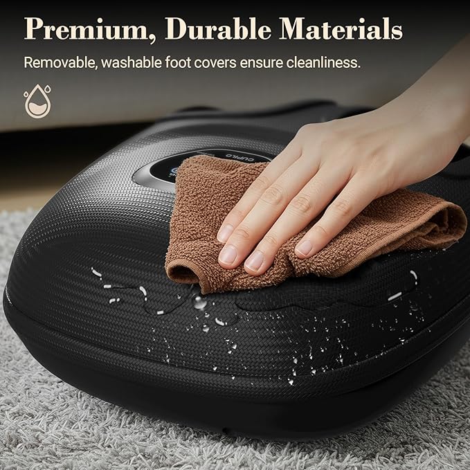 Foot Massager FSA Eligible HSA, Feet Massager with Heat for Plantar Fasciitis Relief, 5 Levels Compression & Vibration Massage for Neuropathy, Thanksgiving Gifts for Women Men, Fits Up to 13"