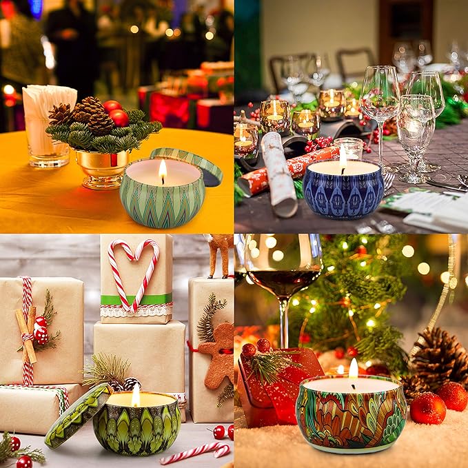 Scented Candles Gift Set,12 Pack Candles for Home Scented, 300 Hour Long Lasting Soy Wax Aromatherapy Candle Set, Birthday Gifts for Women with Gift Box