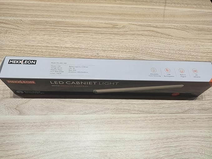 Under Cabinet Lights Remote Control,2 Pack Magnetic Dimmable Closet Lights,USB Rechargeable Wireless LED Shop Light,Ceiling and Under Counter Lights for Kitchen,Wardrobe,Shelf (Black, 40)