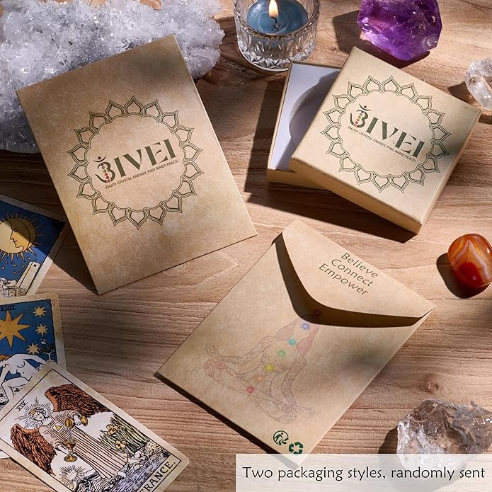 Bivei Natural Semi Precious Gemstone beads bracelet for women - Life Tree and Leaf Charm Energy Reiki Crystal Stretch Bracelets