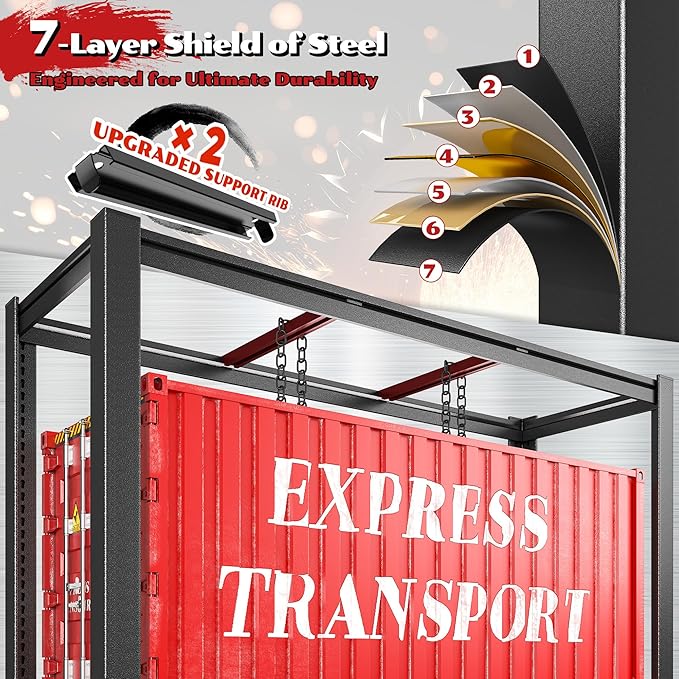 60.1" W Storage Shelves Extra Wide Metal Shelving 2500LBS Garage Shelving Adjustable 4 Tier Garage Shelves Industrial Metal Shelf for Basement Warehouse Shop 60.1" W x 24.1" D x 60" H