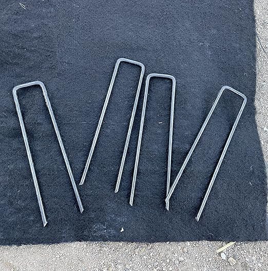 Sandbaggy 6 inch Landscape Sod Staples (8 Gauge Steel) | Great for Hard & Rocky Soil | 40% Thicker Than Standard 11 Gauge | Trusted by Farmers & Contractors Across USA (200 Staples)