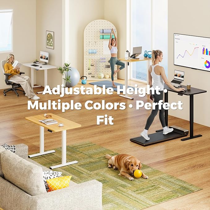 One-Piece Standing Desk 40 x 24 Inches, Small Adjustable Height Desk for Small Space Electric Sit Stand Desks Home Office Computer Workstation, Black