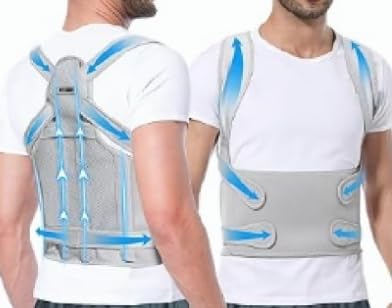 Posture Corrector For Women & Men, Suitable For Indoor And Outdoor Use, Posture Correcting Belt For Hunchback Correction (Pink, Large ())