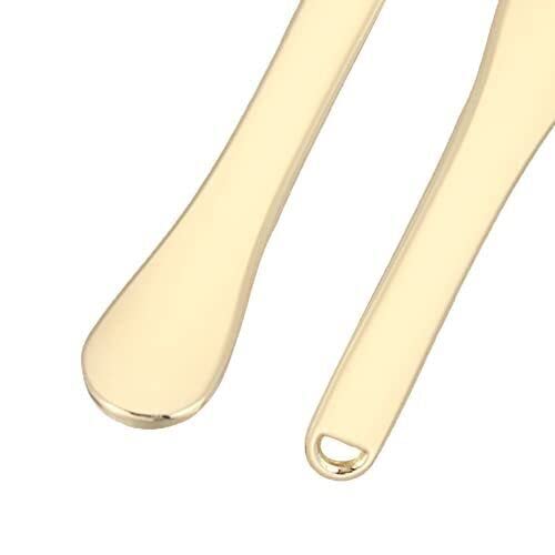 JJLFresheners Metal Cosmetic Spatulas, Makeup Spoon Mini Eye Cream Applicator Facial Cream Mask Scoop Tool Tiny Spatulas for Cosmetics Beauty Accessories(Gold, Silver, Rose Gold) 3PCS