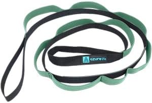 Premium Durable Stretch Straps with Loops, Stretching Strap for Physical Therapy, Multi-Loop Yoga Strap Fitness Exercise Strap for Yoga, Pilates, Dance, Flexibility&Exercise