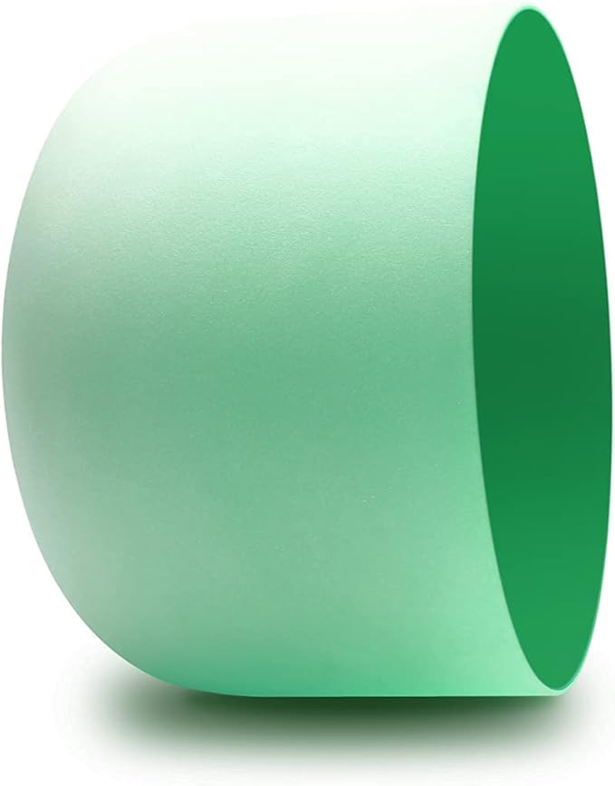FMTY 10inch Crystal Singing Bowls set prefect pitch(±10HZ) Green(Heart)+ Blue(Throat) with Carrying Bag Sound Bowls Chakra Bowl