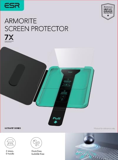 ESR 2 Pack Armorite Screen Protector for iPad Pro 11 Inch (M5/M4) 2025/2024, Military Grade Protection, 9H Hardness Tempered Glass Film with UltraFit Tray, HD Clarity, Dust and Bubble Free
