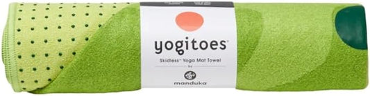Manduka Yogitoes Hot Yoga Mat Towel - 71" | Moisture Activated Grip | Patented Silicone Nubs | Highly Absorbent, Durable & Easy Care | Made from Recycled Materials | 71 x 24 Inches