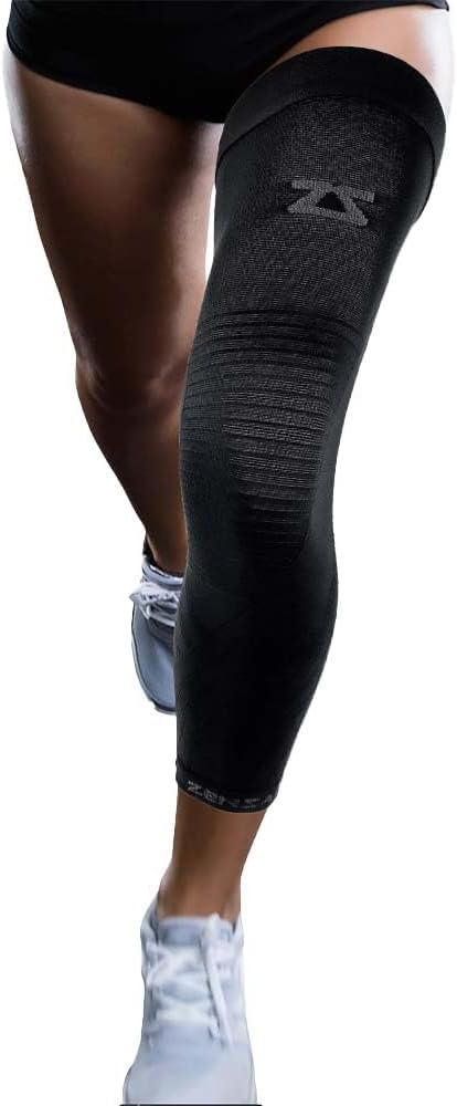 Zensah Full Leg Compression Sleeve - Long Length Support for Thigh, Knee, Calf for Men, Women, Running, Basketball, Football