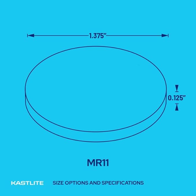 KastLite Blue Acrylic Lens Filter for Halo Track Lighting | Track Light Head - Adjust The Color of Your Lighting | Select Lens Size - MR11 Bulb for Spotlight Fixtures