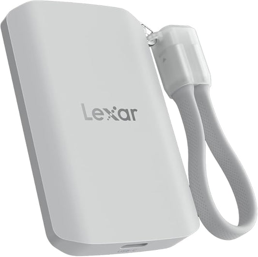 Lexar 2TB ES5 Magnetic External SSD, Up to 2000MB/s, Compatible w/MagSafe, USB-C Smartphones, iPhone 15/16 or Above, PC, Mac, Supports Apple ProRes & Samsung Pro Video, Silver (LES5XXX002T-RNWNU)