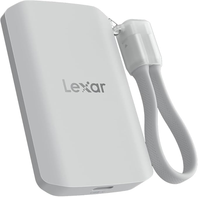 Lexar 1TB ES5 Magnetic External SSD, Up to 2000MB/s, Compatible w/MagSafe, USB-C Smartphones, iPhone 15/16 or Above, PC, Mac, Supports Apple ProRes & Samsung Pro Video, Silver (LES5XXX001T-RNWNU)