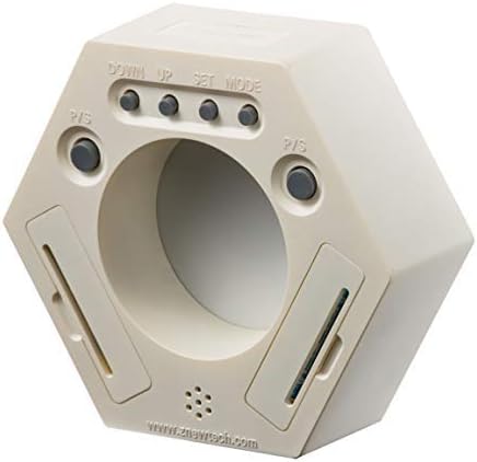 Hexagon Rotating Productivity Clock, Pomodoro Timer with 5,15, 30, 45, 60 Minute Presets, Timer for People with ADHD (White)