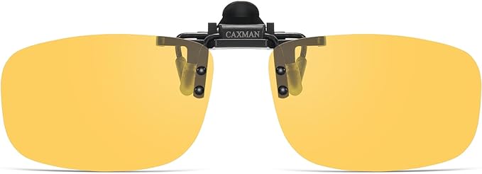 Polarized Clip-on Flip Up Metal Clip Rimless Sunglasses for Prescription Glasses