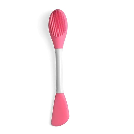 Silicone Brushes,Double-Ended Silicone Face Mask Brush,Facial Cleansing Brush, Premium Soft Facial Masks Other Skin Care Applicator Tool for Cream, Body Lotion,Moisturizer (Pink)