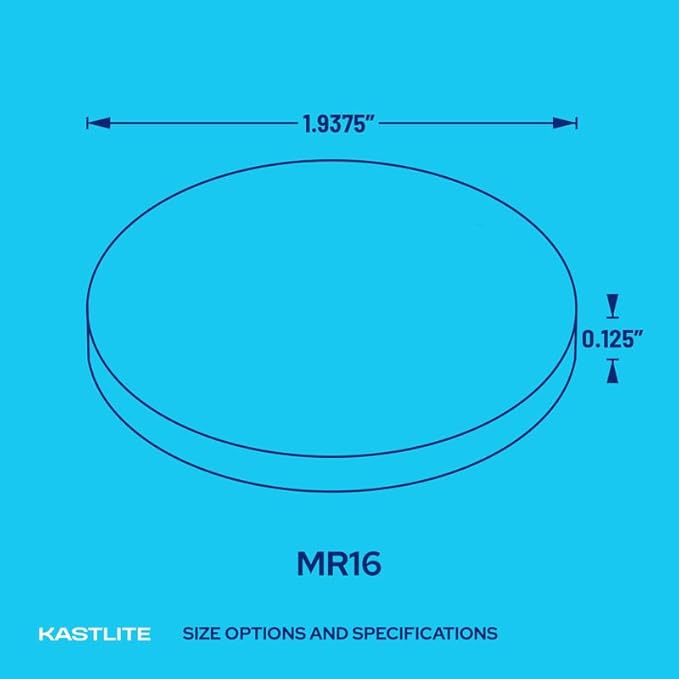 KastLite Amber Acrylic Lens Filter for Halo Track Lighting | Track Light Head - Adjust The Color of Your Lighting | Common MR16 Bulb for Spotlight Fixtures
