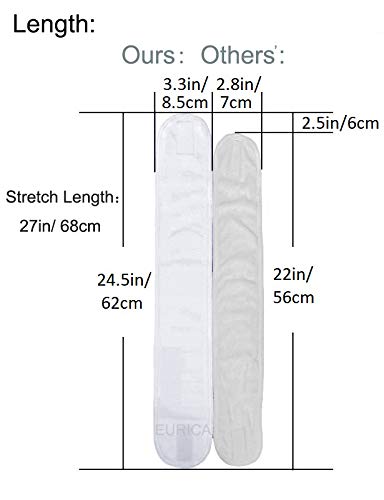 EUICAE Spa Headband Hair Wrap Sweat Headband Head Wrap Hair Towel Wrap Non-slip Stretchable Washable Makeup Headband for Face Wash Facial Treatment Sport Fits All White (White)