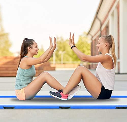 Tuxedo Sailor Inflatable Gymnastics Tumbling Mat Tumble Track Thickness Floor Mat With Electric Air Pump for Gymnastics/Training/Home/Cheerleading/Water/Gym/Yoga