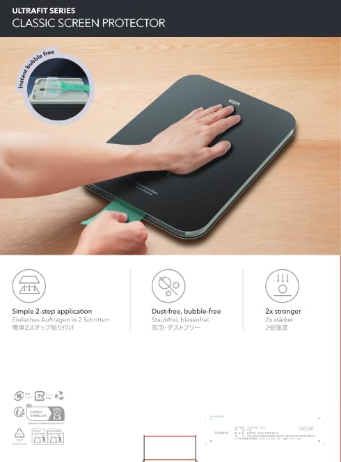 ESR 2 Pack Screen Protector for iPad A16 11th/10th Generation (11 Inch/10.9, 2025/2022), 9H Tempered Glass Film with UltraFit Tray, Apple Pencil Support, Scratch Resistant, HD Clarity, Bubble Free