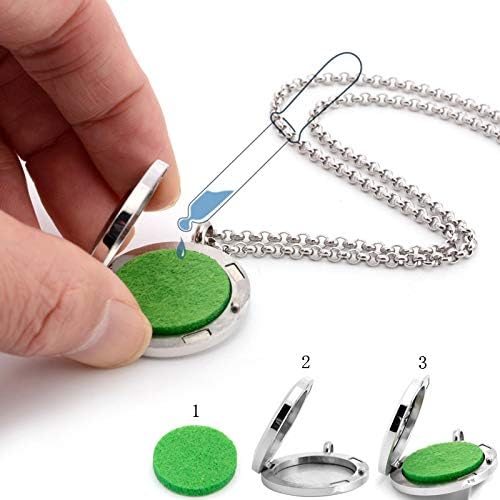 St Michael The Archangel Aromatherapy Essential Oil Diffuser Locket Stainless Steel Perfume Necklace-Perfume, Fragrance, Scent Diffusers for Women and Girls