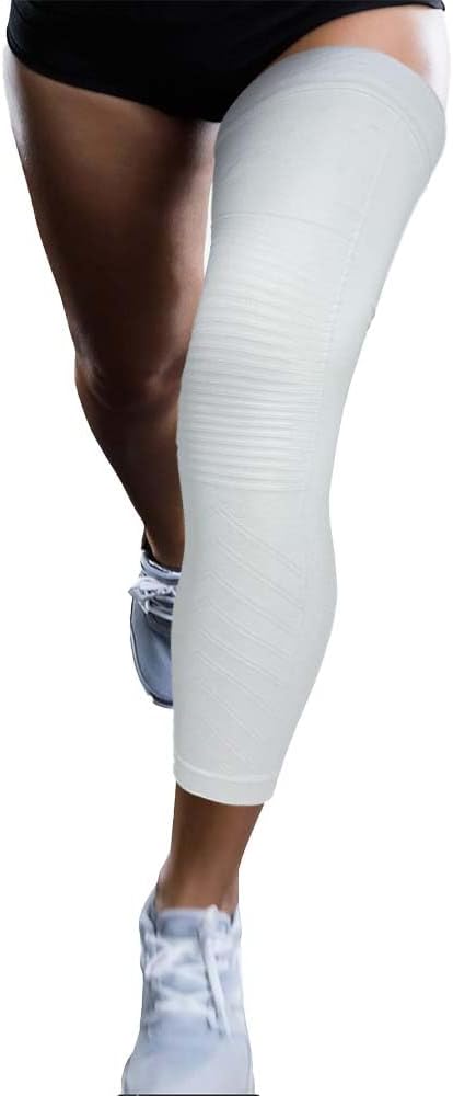 Zensah Full Leg Compression Sleeve - Long Length Support for Thigh, Knee, Calf for Men, Women, Running, Basketball, Football