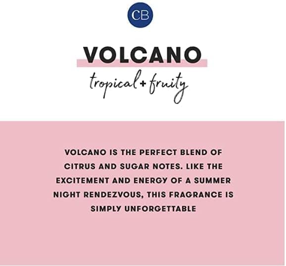 Capri Blue Modern Marble Jar Candles - Luxury Scented Candles for Home - Long Lasting Soy Wax Blend - Scented Home Decor Gifts - Volcano (8 oz)