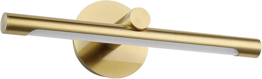 JUSHENG LED Picture Lights for Wall Hard-Wired 16.54'' Inch, Golden Brass Picture Frame Light LED Gallery Lights Art Display Light for Paintings Portrait 7W 3000K Warm White