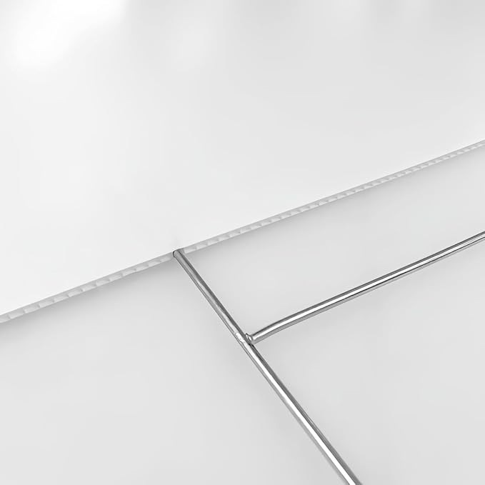 25 Pack Heavy Duty Metal H Frame Wire H Long Stakes, 30'' x 10'' Yard Sign Stake for 4mm Corrugated Signs