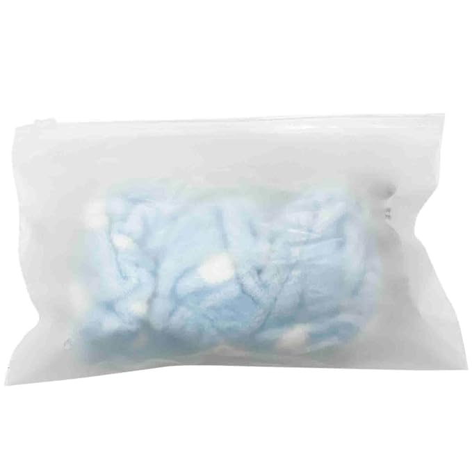 Hairizone Cosmetics Hair Band for Washing Face Shower Spa Headband Adjustable Elastic Bowknot Hairband for Girls (Blue)