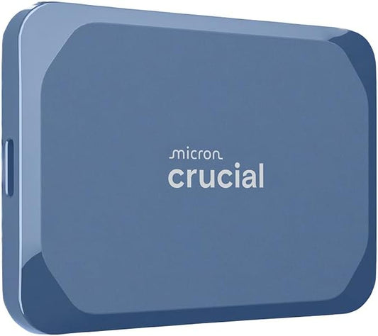 Crucial X10 8TB Portable SSD, Up to 2,100MB/s, USB 3.2 USB-C, External Solid State Drive, Compatible with Windows, Mac & Android, Durable Storage for Games, Photos & Files, Blue - CT8000X10SSD9-02