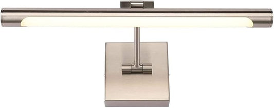 Joosenhouse LED Picture Lights Hardwired Dimmable 16.53" Inch Artwork Display Lamp with Swing Arm 7W(45W Eqv.), Hardwired Connection, 3000K Warm White, Brushed Nickel